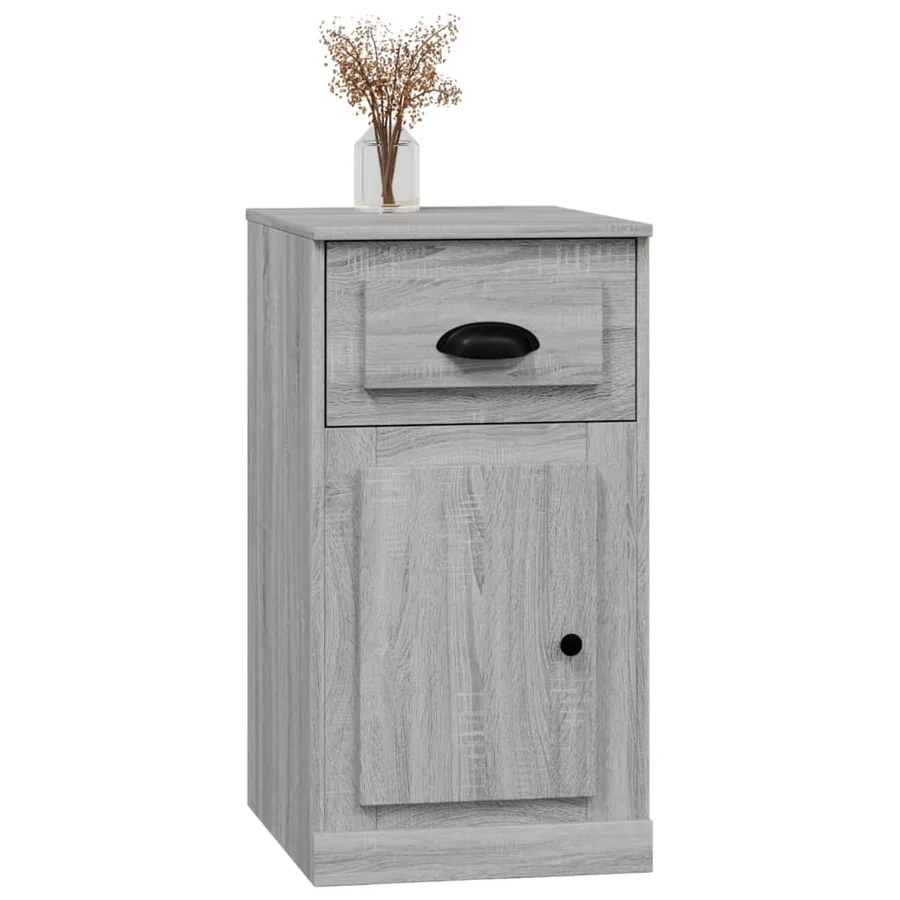 Armoire latérale avec tiroir sonoma gris 40x50x75 cm - 4
