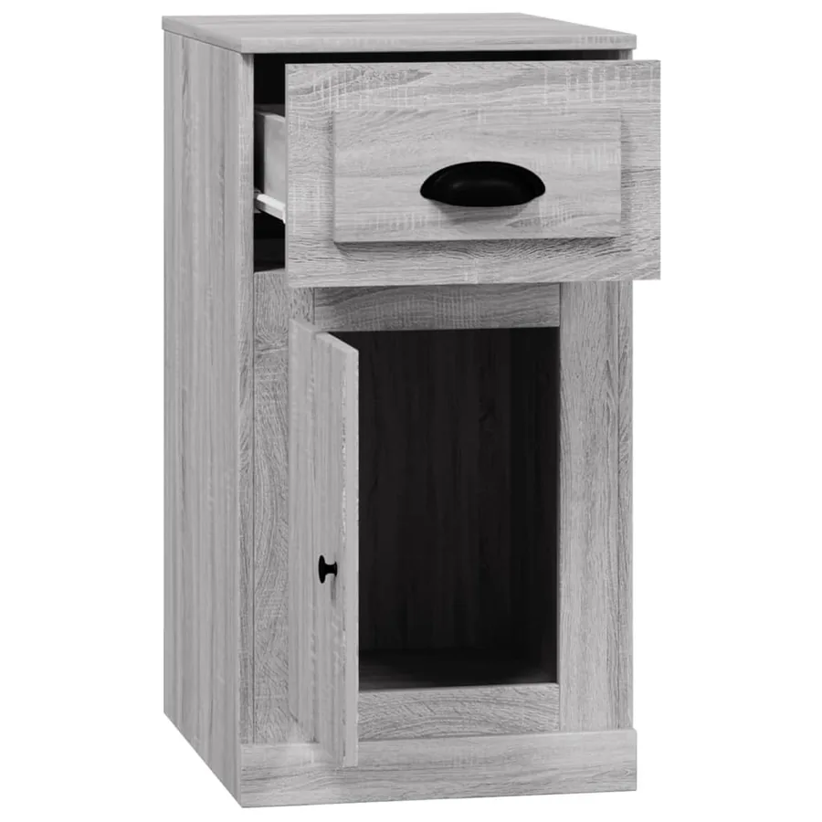 Armoire latérale avec tiroir sonoma gris 40x50x75 cm - 8
