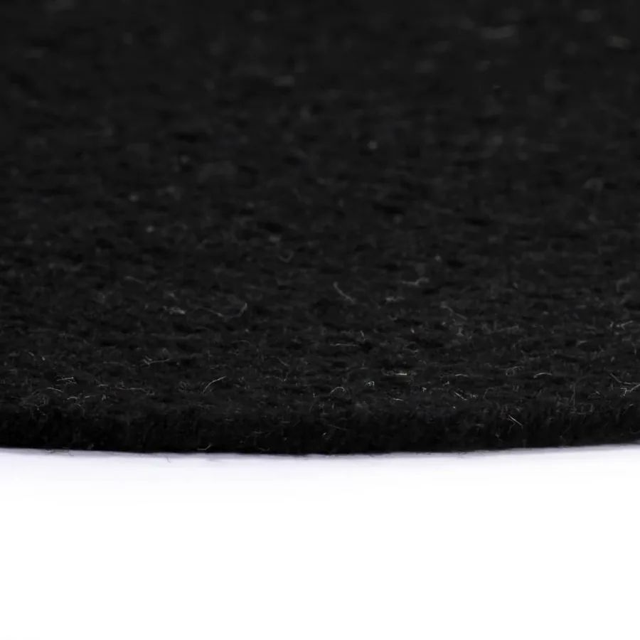 Napperons 6 pcs Noir Plain 38 cm Rond Coton - 4