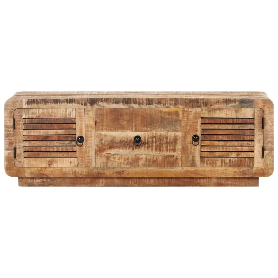 Meuble TV 120x30x40 cm Bois de manguier brut - 3