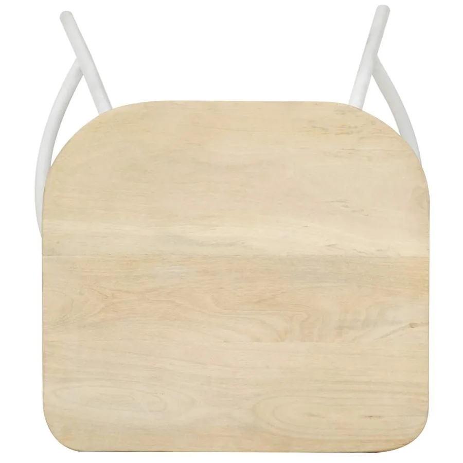 Tabourets de bar lot de 2 bois de manguier massif - 6