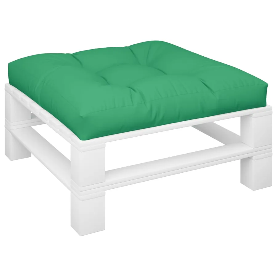 Coussin de palette vert 70x70x12 cm tissu - 3
