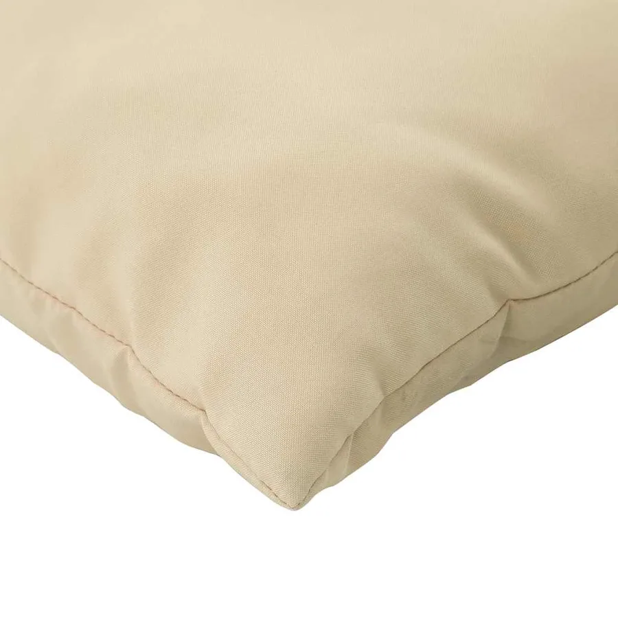 Coussins de palette lot de 3 beige tissu oxford - 7
