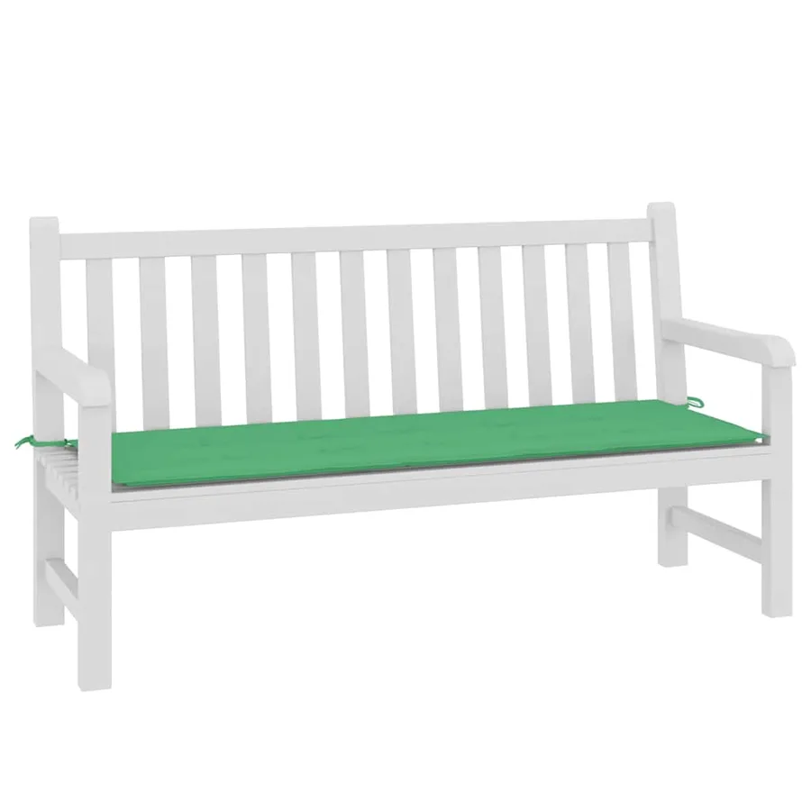Coussin de banc de jardin vert 150x50x3 cm tissu oxford - 3