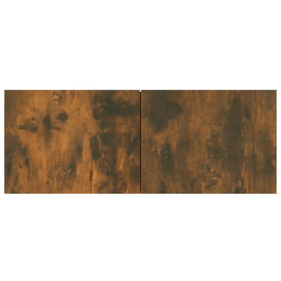 Meubles TV 4 pcs chêne fumé 80x30x30 cm bois d'ingénierie - 8