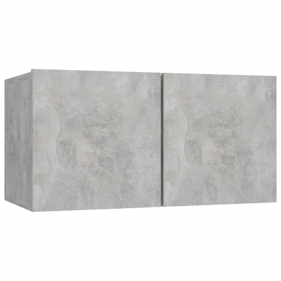 Ensemble de meubles TV 6 pcs Gris béton Bois d'ingénierie - 5