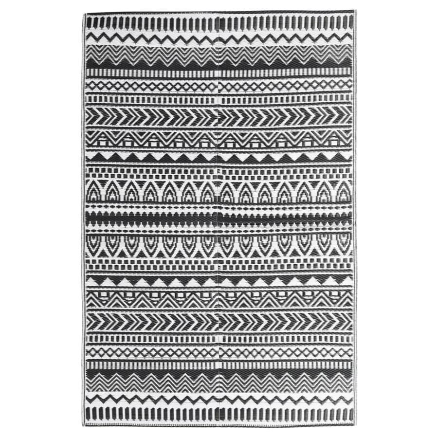 Tapis d'extérieur ARAKIL Noir 140x200 cm PP - 2