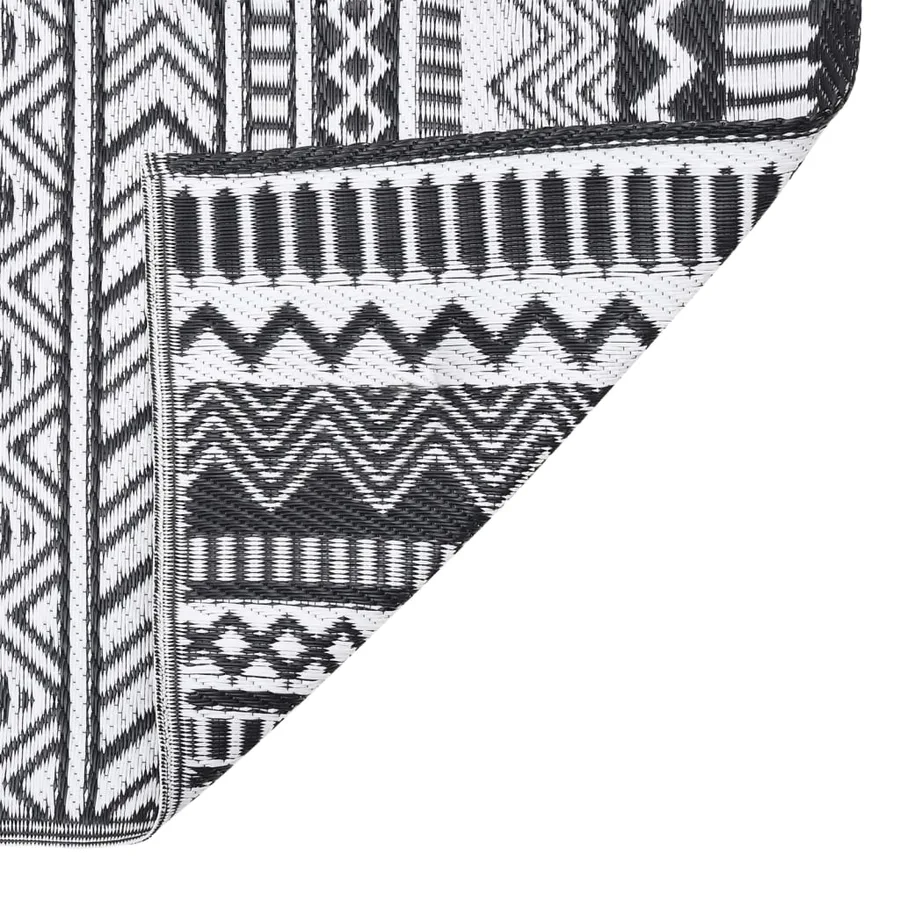 Tapis d'extérieur ARAKIL Noir 140x200 cm PP - 4