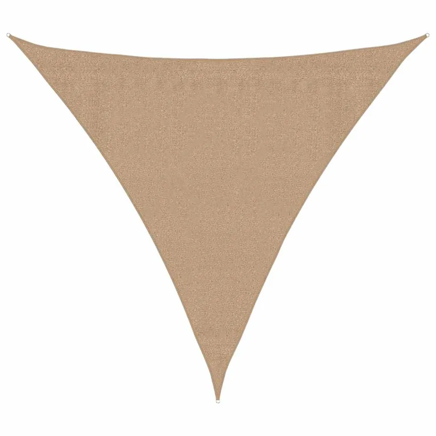Voile d'ombrage 160 g/m² Taupe 3,6x3,6x3,6 m PEHD - 2