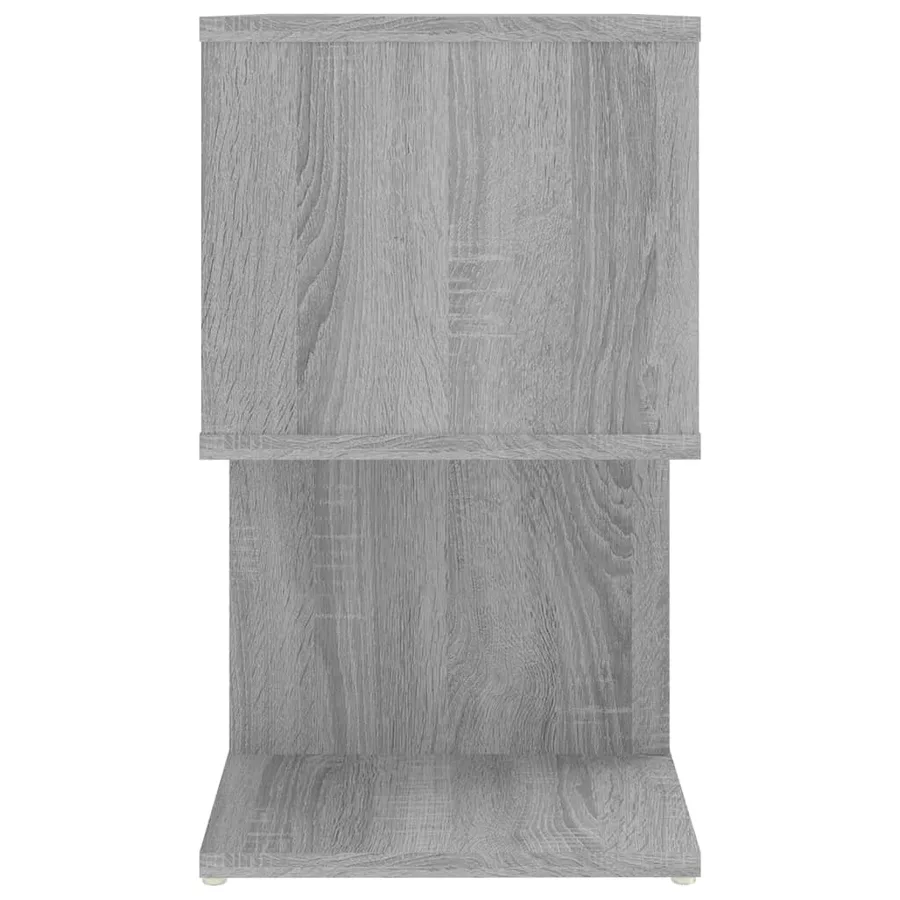 Table de chevet Sonoma gris 50x30x51,5 cm Bois d'ingénierie - 5