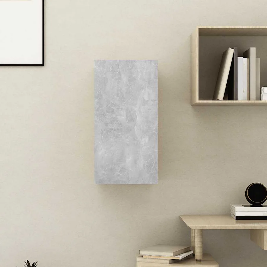 Meuble TV Gris béton 30,5x30x60 cm Bois d’ingénierie - 5