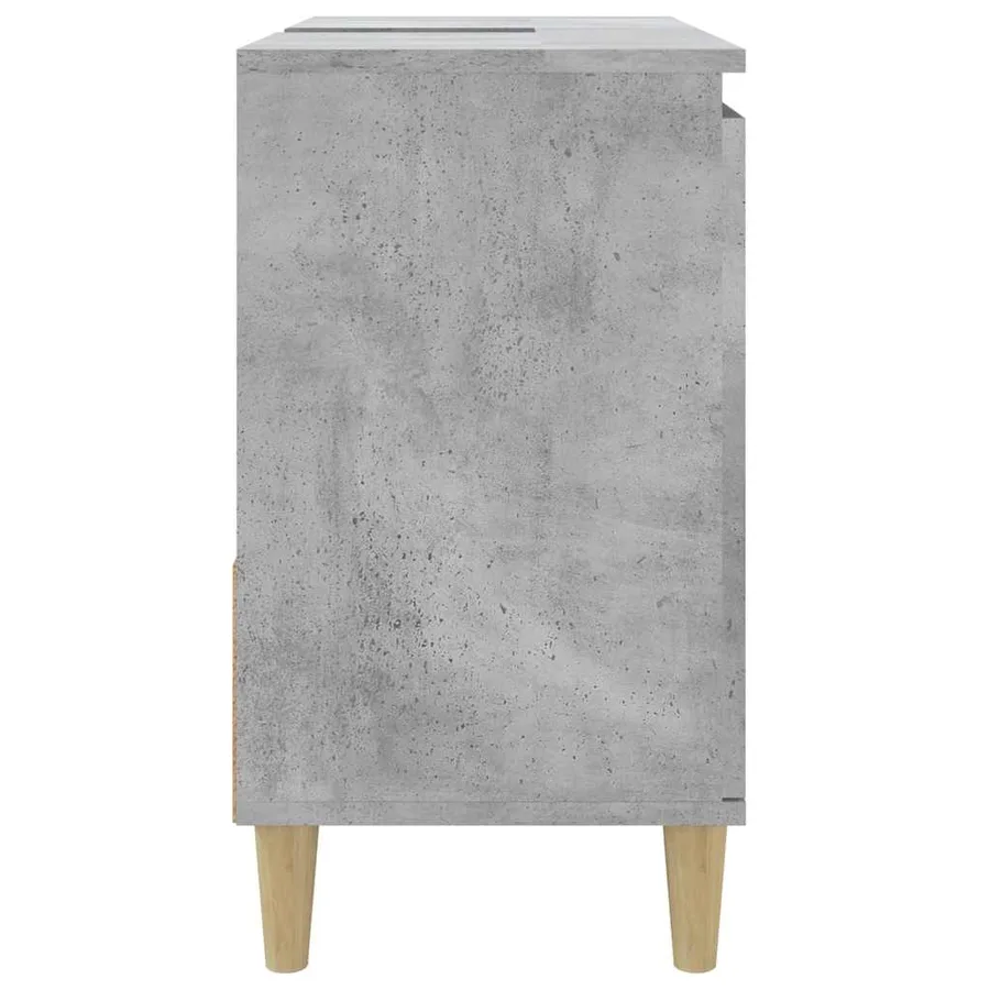 Armoire de salle de bain gris béton 65x33x60 cm - 8