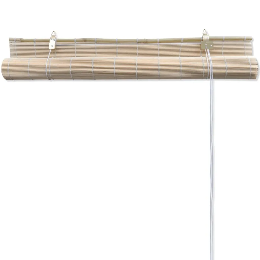 Stores à rouleau Bambou naturel 4 pcs 120x160 cm - 6