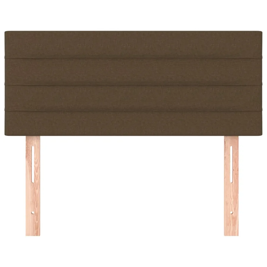 Tête de lit Marron Foncé 100x5x78/88 cm Tissu - 3