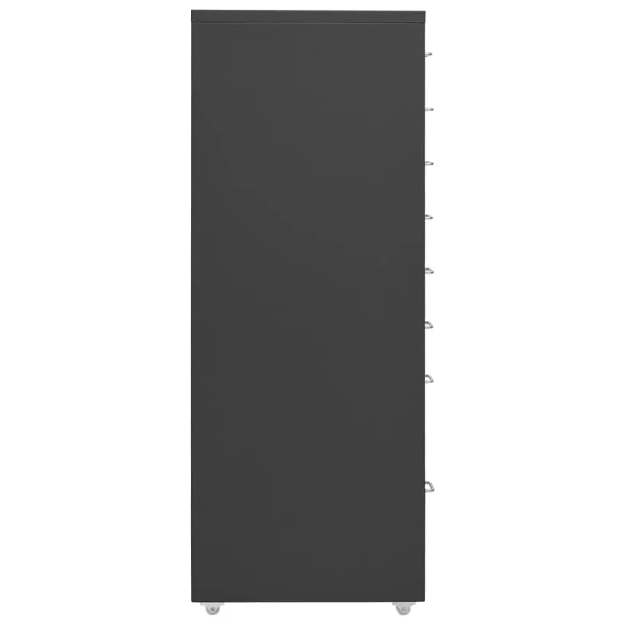 Classeur mobile Anthracite 28x41x109 cm Métal - 3