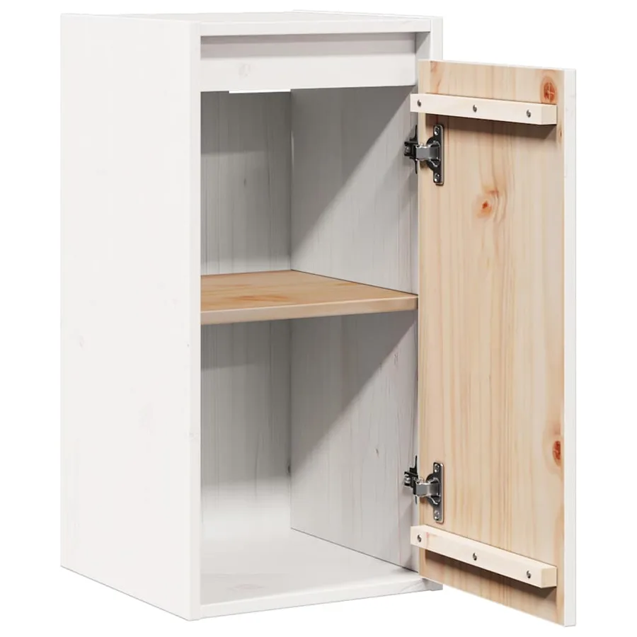 Armoire murale Blanc 30x30x60 cm Bois de pin massif - 5
