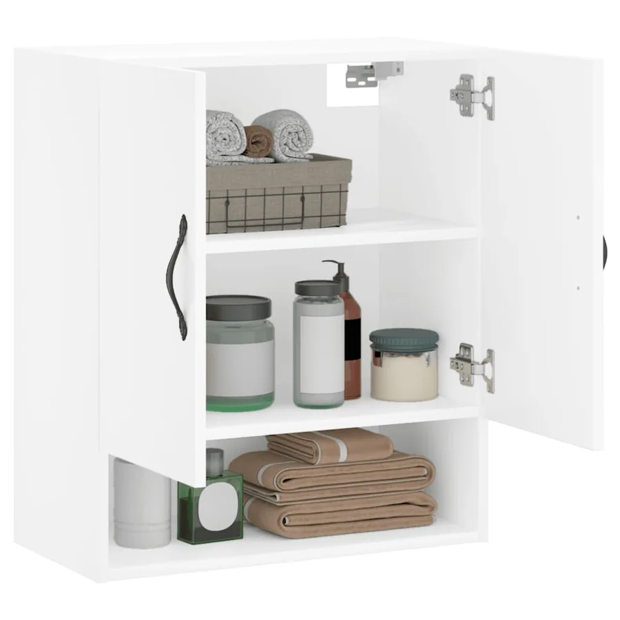 Armoire murale blanc 60x31x70 cm bois d'ingénierie - 3