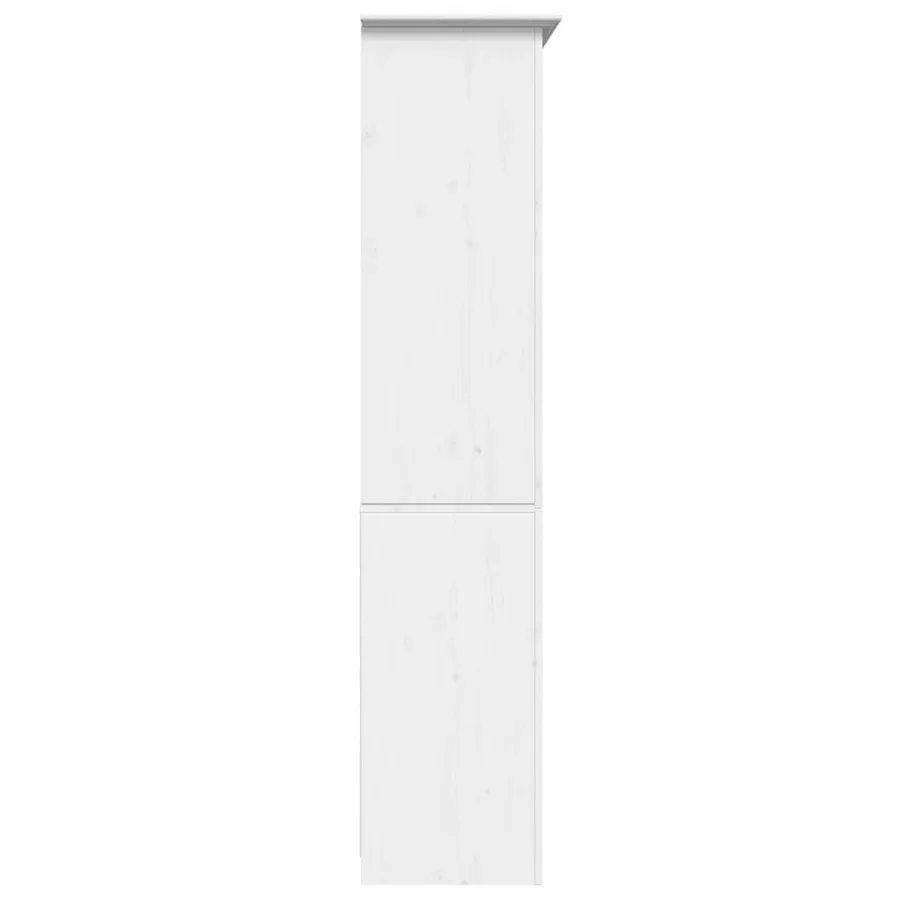 Bibliothèque BODO blanc 82x40x173 cm bois de pin massif - 5