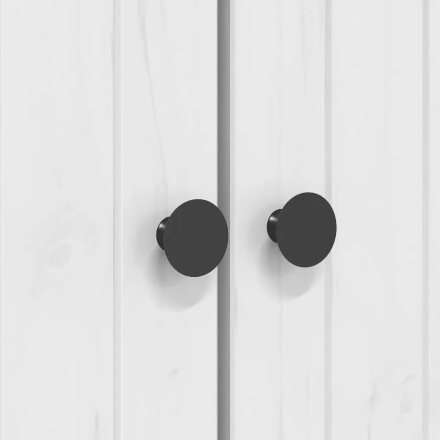 Bibliothèque BODO blanc 82x40x173 cm bois de pin massif - 7