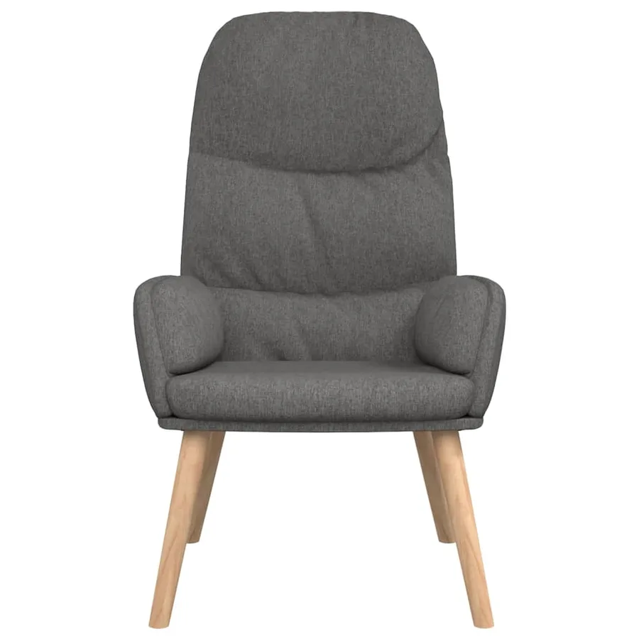 Chaise de relaxation Gris clair Tissu - 3