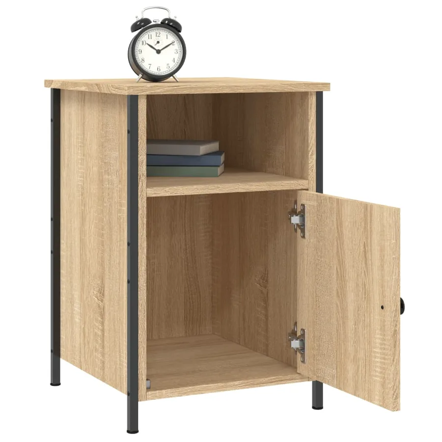 Tables de chevet 2pcs chêne sonoma 40x42x60cm bois d'ingénierie - 4