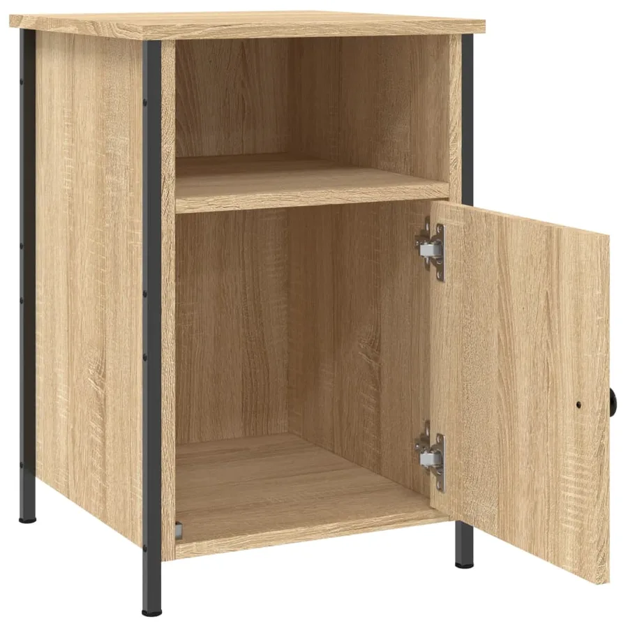 Tables de chevet 2pcs chêne sonoma 40x42x60cm bois d'ingénierie - 7