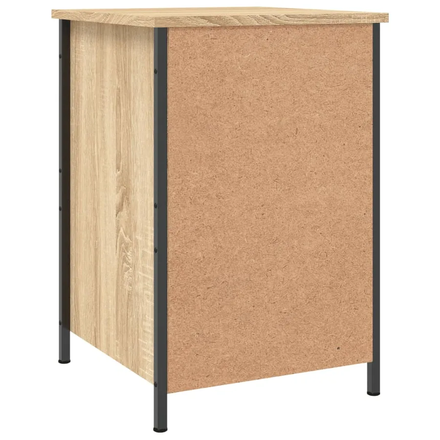 Tables de chevet 2pcs chêne sonoma 40x42x60cm bois d'ingénierie - 9