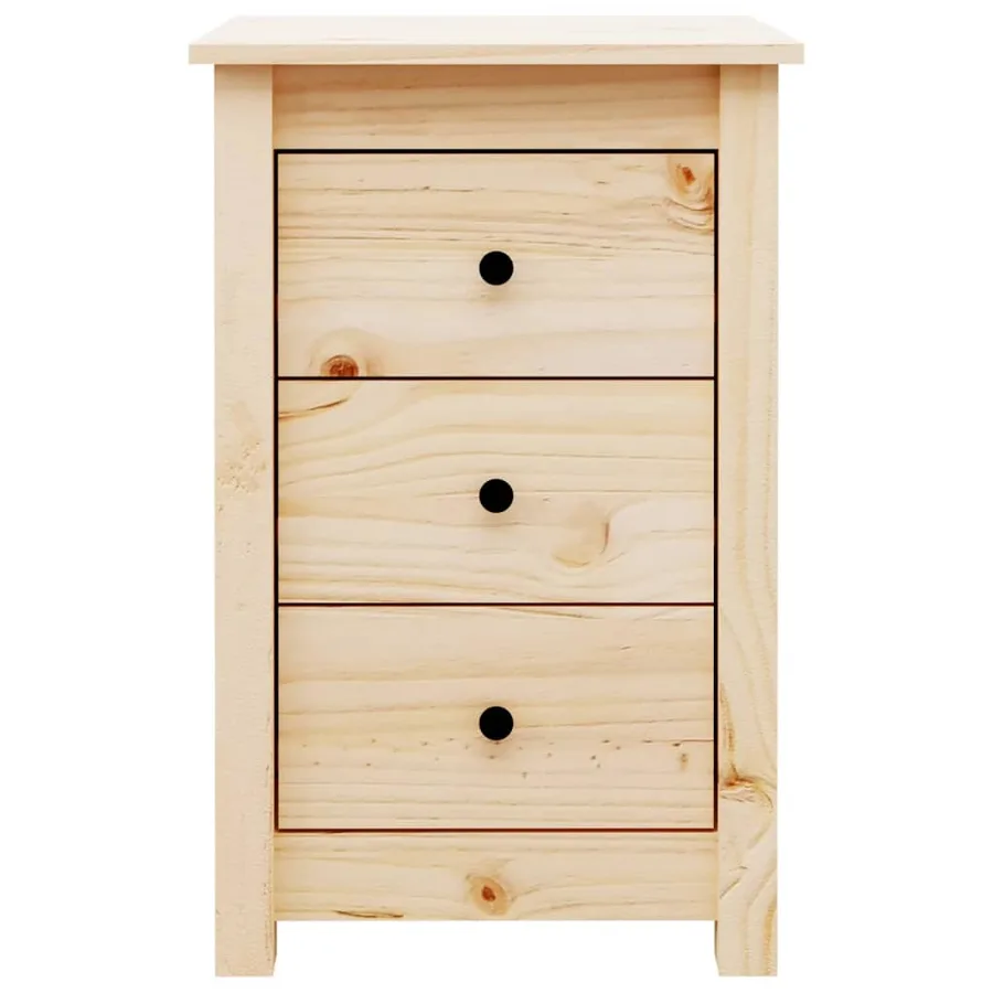 Table de chevet 40x35x61,5 cm Bois de pin massif - 4