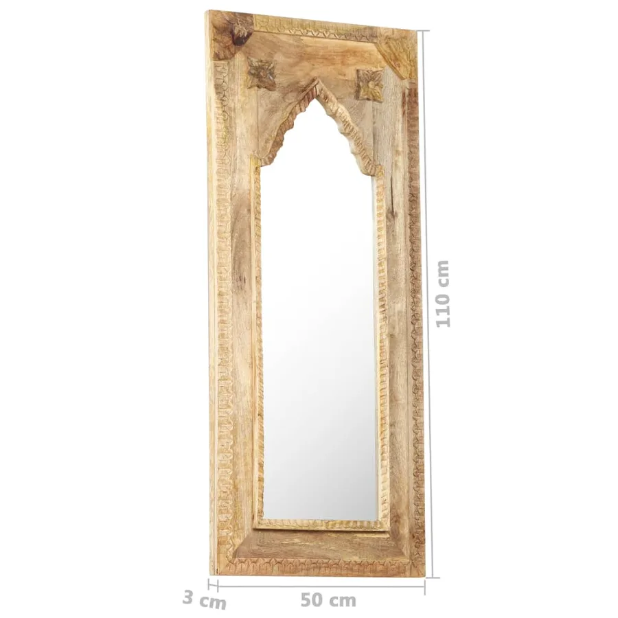 Miroir 50x3x110 cm Bois de manguier massif - 6