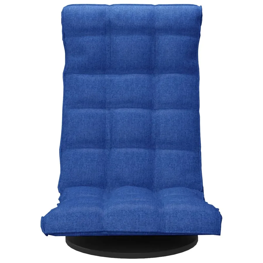 Chaise de sol pivotante Bleu Tissu - 3