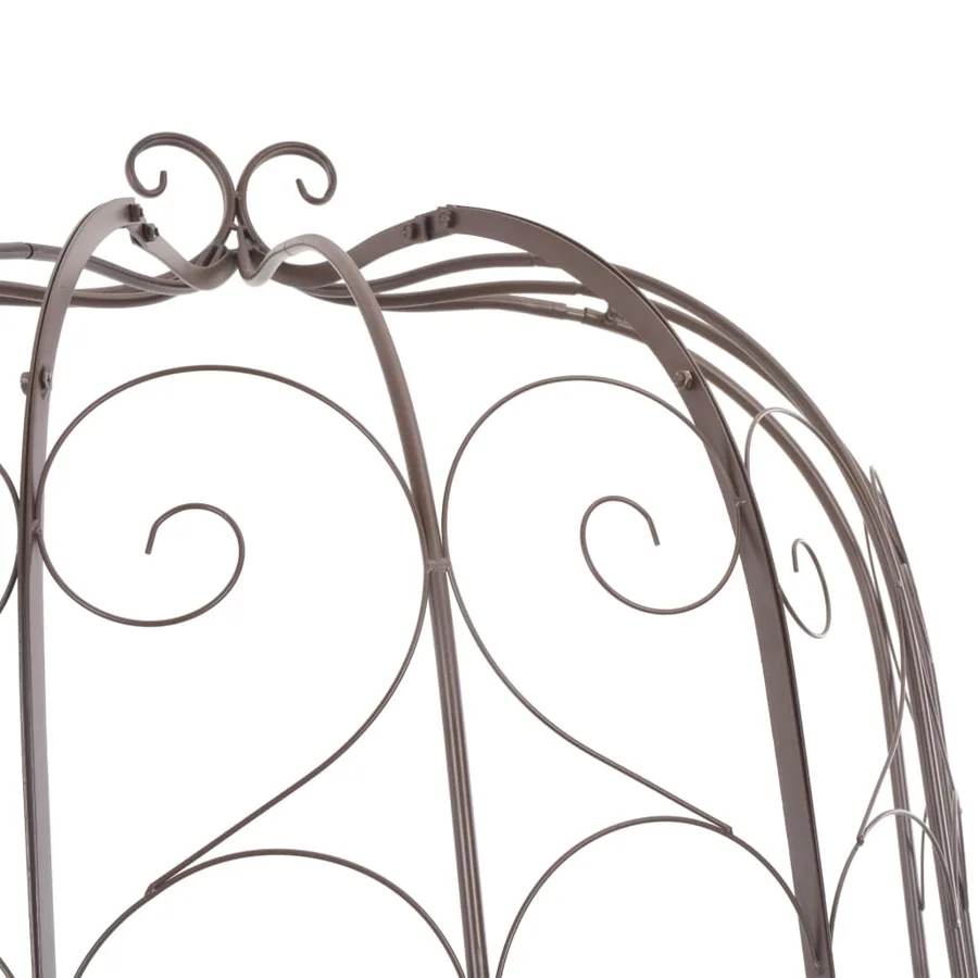 Banc de jardin 95 cm Fer Marron antique - 4
