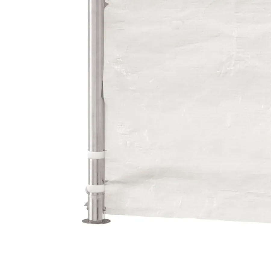 Belvédère avec toit blanc 17,84x4,08x3,22 m polyéthylène - 6