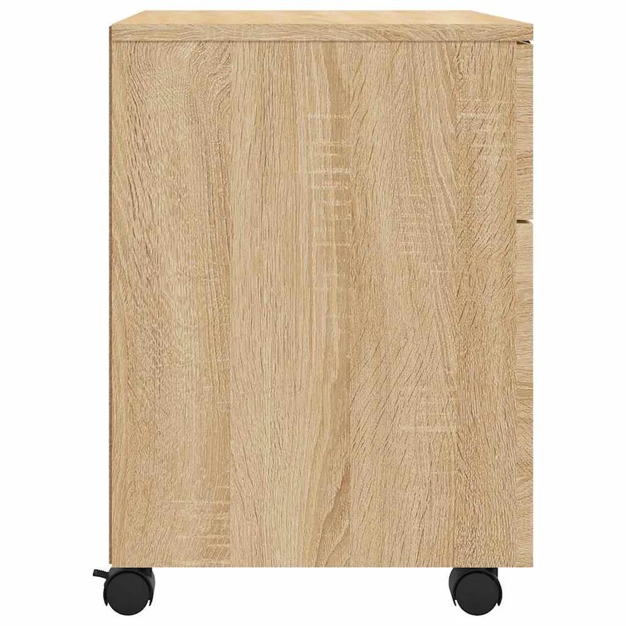 Classeur mobile avec roues Chêne sonoma 45x38x54 cm - 5