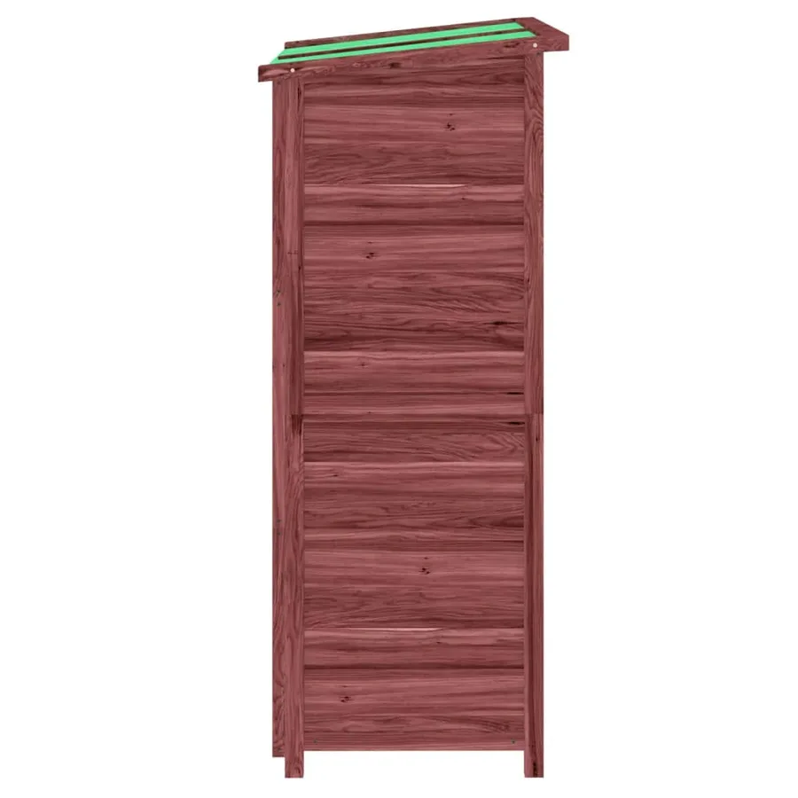 Abri à outils de jardin moka 83x57x140 cm bois massif pin - 6