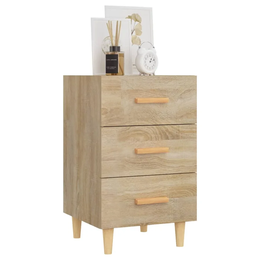 Table de chevet chêne sonoma 40x40x66 cm bois d'ingénierie - 7