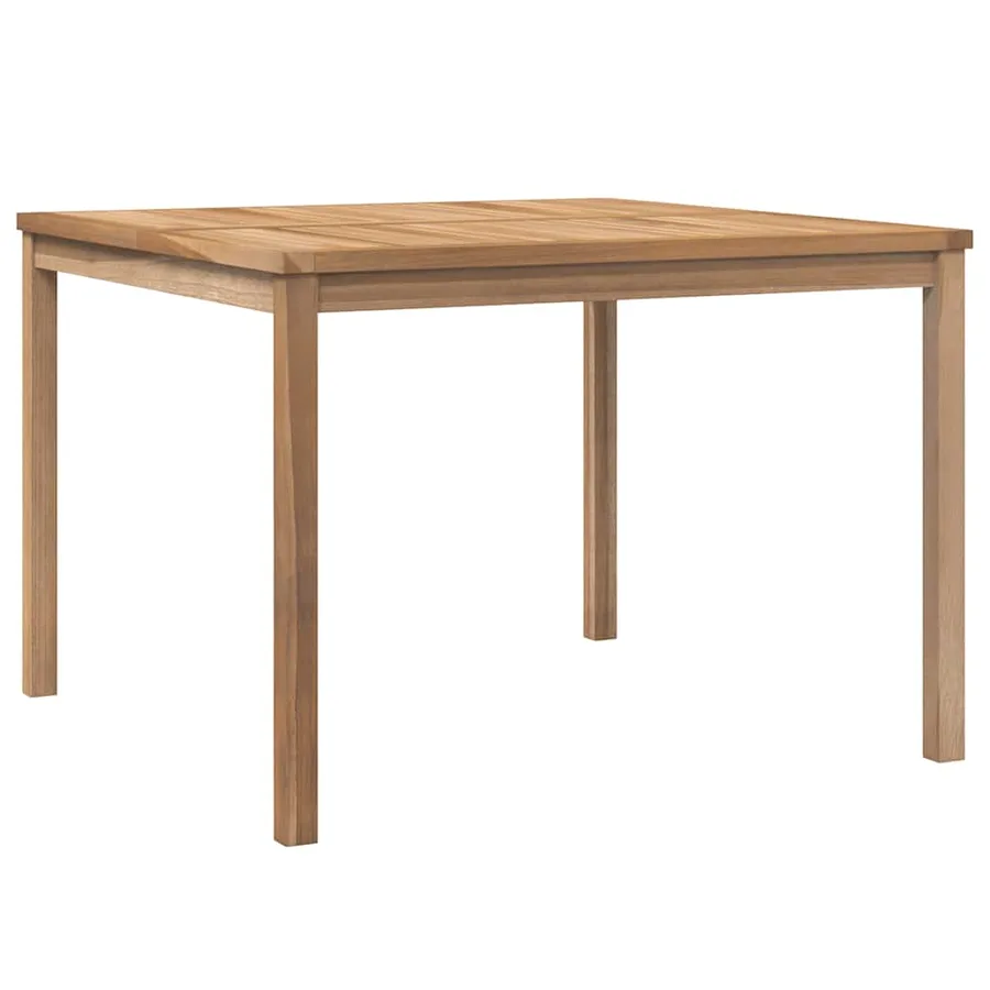 Table à dîner de jardin 110x110x77 cm Bois de teck solide - 2