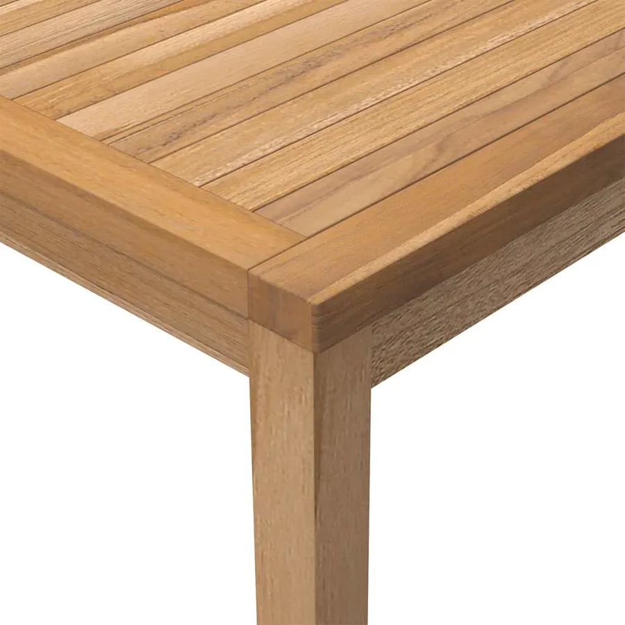 Table à dîner de jardin 110x110x77 cm Bois de teck solide - 5