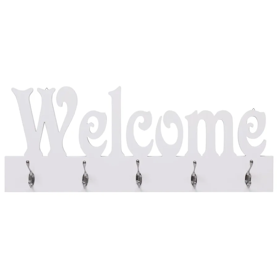 Porte-manteau mural WELCOME Blanc 74x29,5 cm - 2