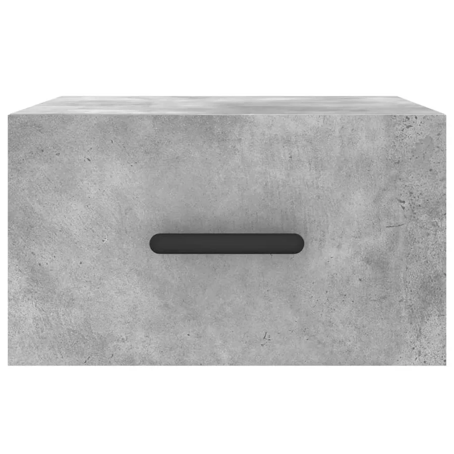 Tables de chevet murales 2 pcs gris béton 35x35x20 cm - 6