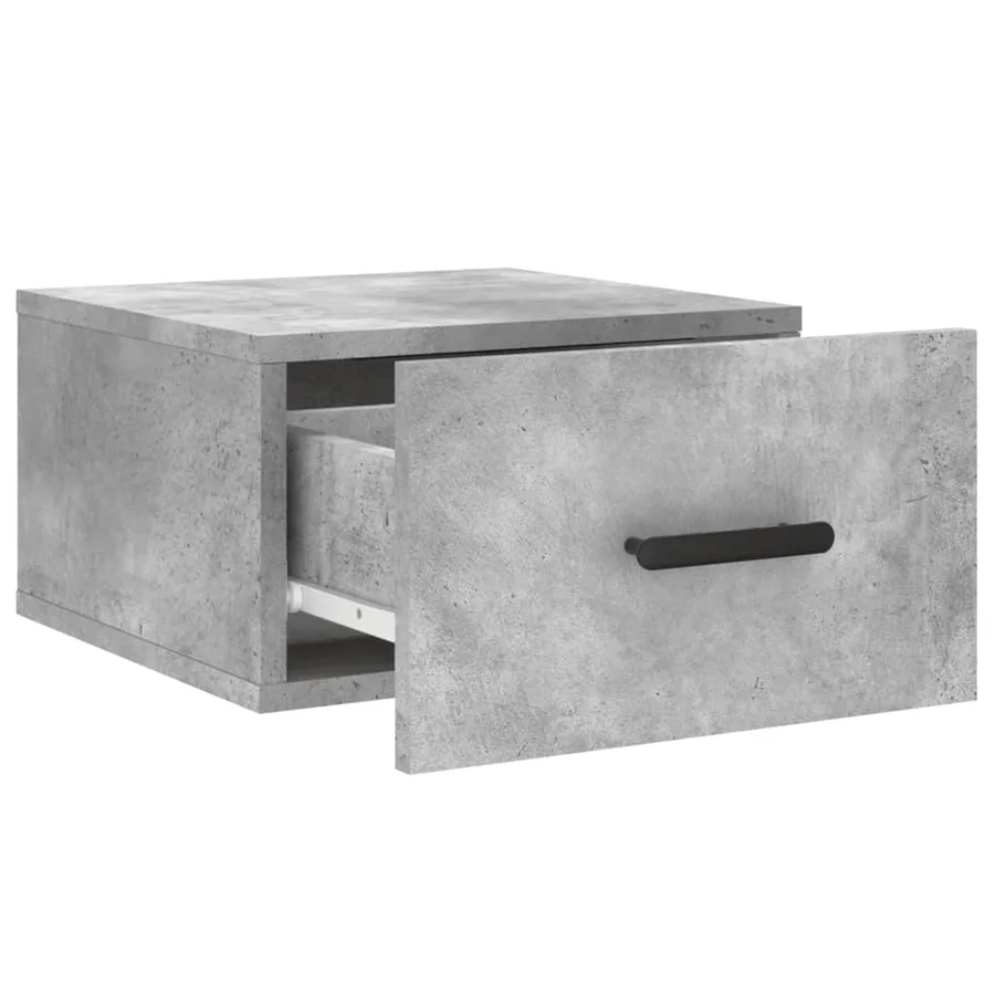 Tables de chevet murales 2 pcs gris béton 35x35x20 cm - 7