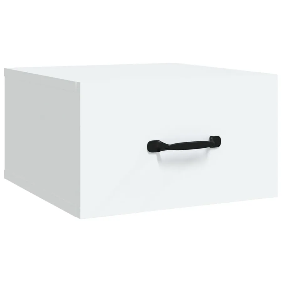 Table de chevet murale Blanc 35x35x20 cm - 2
