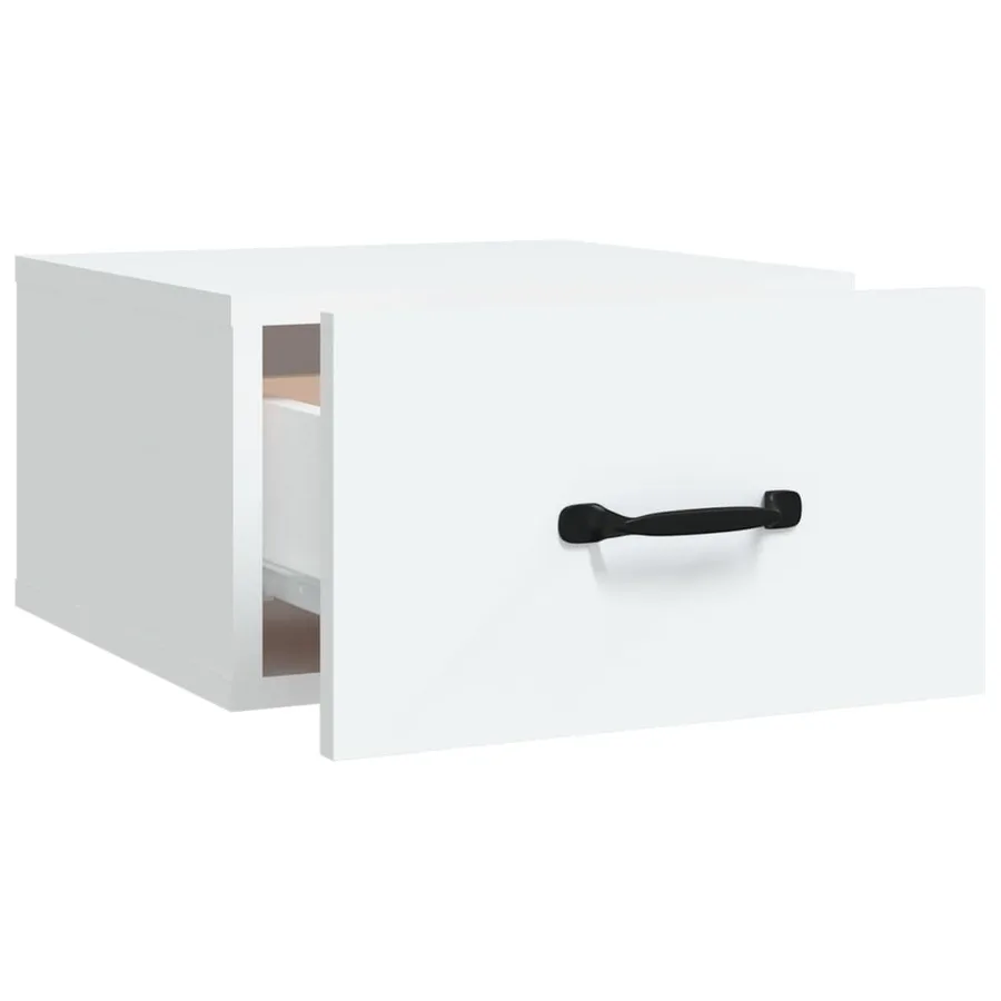 Table de chevet murale Blanc 35x35x20 cm - 5