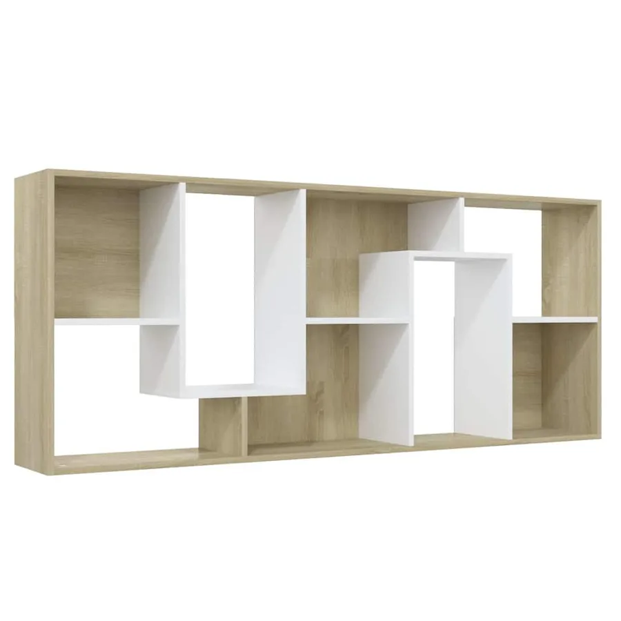 Bibliothèque Blanc chêne sonoma 67x24x161 cm Bois d'ingénierie - 6