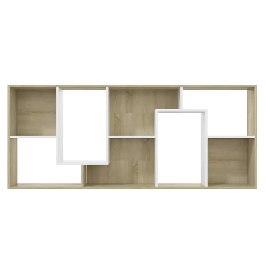 Bibliothèque Blanc chêne sonoma 67x24x161 cm Bois d'ingénierie - 7