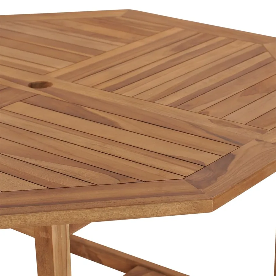 Table à dîner de jardin 110x110x75 cm Bois massif de teck - 6