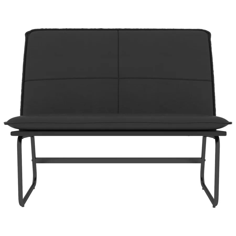 Banc Noir 100x75x76 cm Similicuir - 3