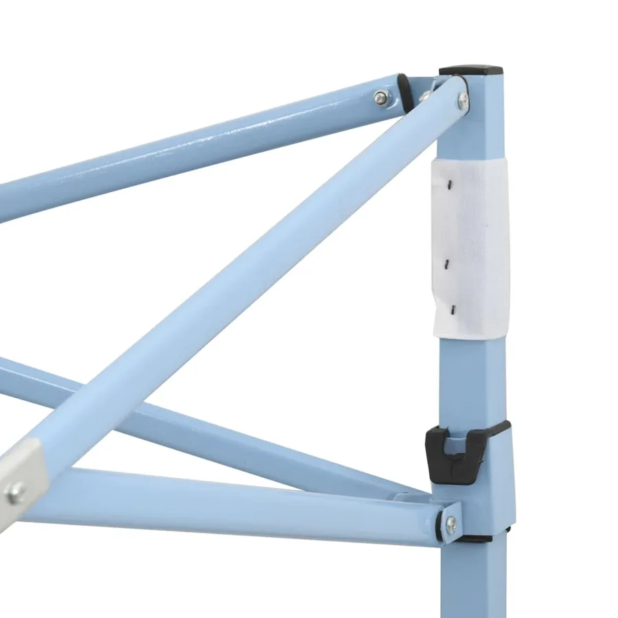 Tente de réception pliable avec 4 parois 2x2 m Acier Crème - 6