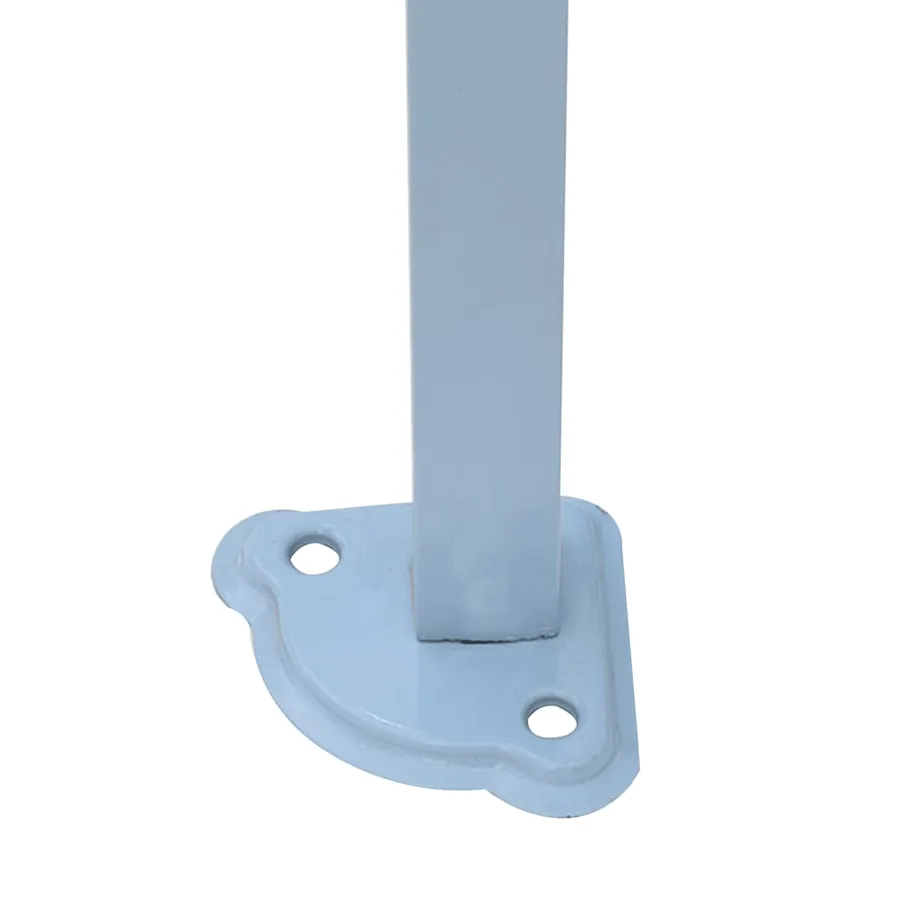Tente de réception pliable avec 4 parois 2x2 m Acier Crème - 7
