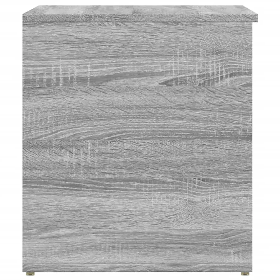 Coffre de rangement Sonoma gris 84x42x46 cm Bois d'ingénierie - 5