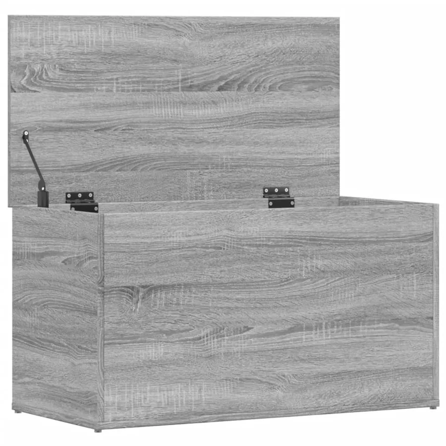 Coffre de rangement Sonoma gris 84x42x46 cm Bois d'ingénierie - 7